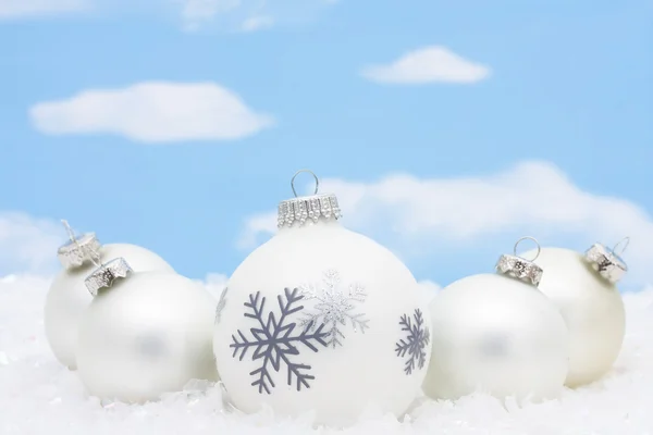 Ornamentos de Natal de vidro — Fotografia de Stock