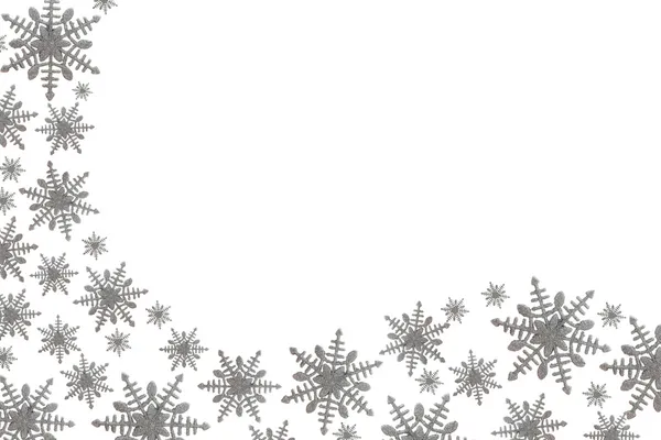 Бордер снежинки — стоковое фото