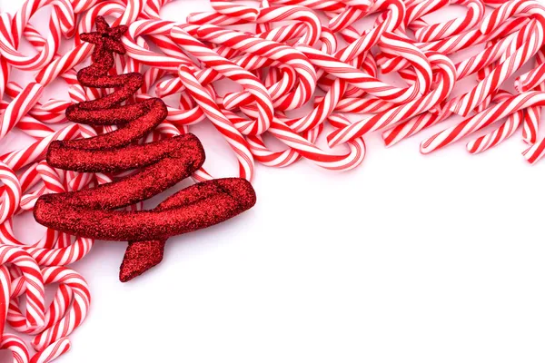 Candy cane grens — Stockfoto