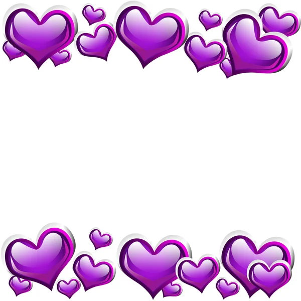 Purpurové srdce pozadí — Stock fotografie