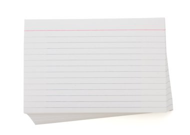 Stack of index cards