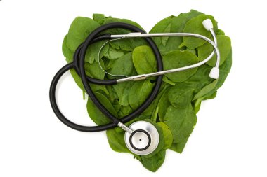 Heart Friendly Super Food Spinach clipart