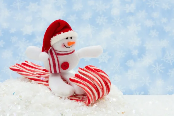 Muñeco de nieve divertirse — Foto de Stock