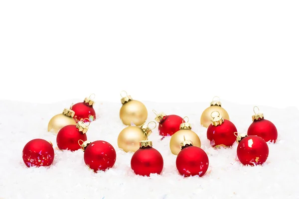 Red and Gold Glass Balls — Stock Photo, Image