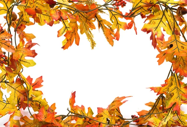 Fall leaves border — Stock Photo, Image