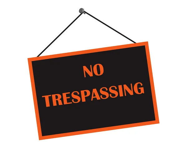 Classic No Trespassing Sign — Stock Photo, Image