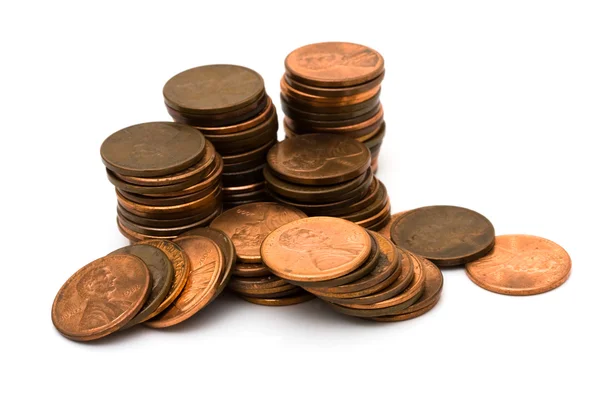 Lots of pennies — Stock Photo, Image