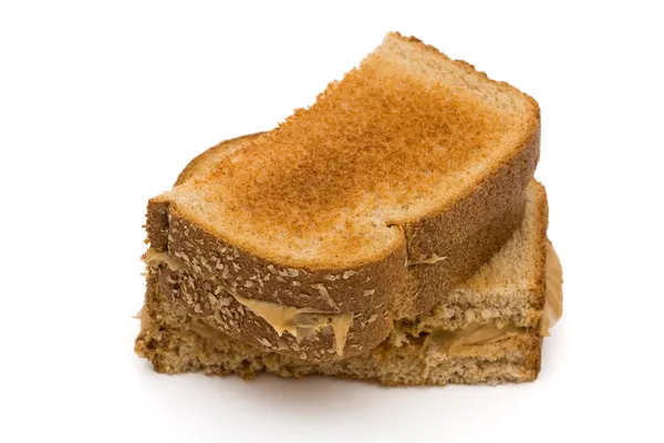 Fıstık ezmesi sandviç — Stok fotoğraf