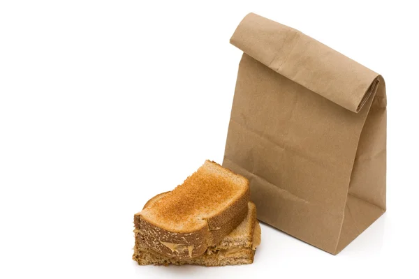 Mogyoróvaj szendvics — Stock Fotó