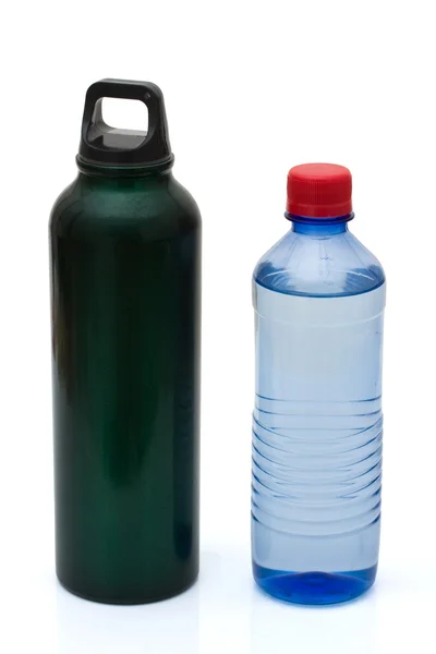 Újrahasznosítható műanyag palack víz helyett — Stock Fotó