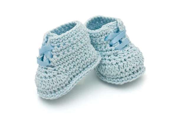 Azul bebé botines —  Fotos de Stock