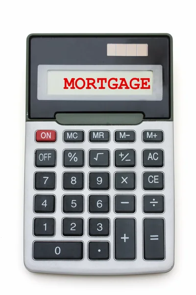 Kalkulator kredytów hipotecznych — Zdjęcie stockowe