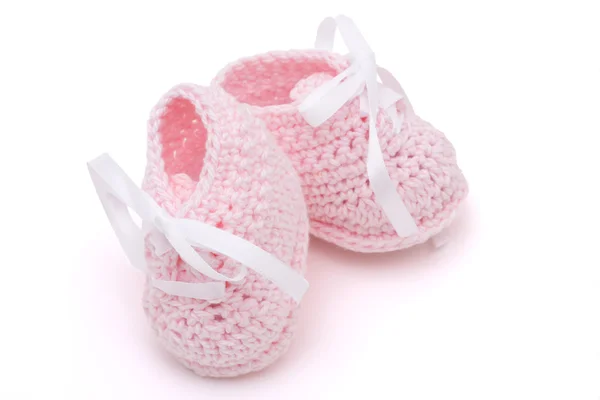 粉色婴儿袜 — 图库照片