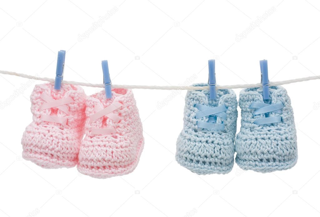 imagens de sapatinho de bebe azul e rosa