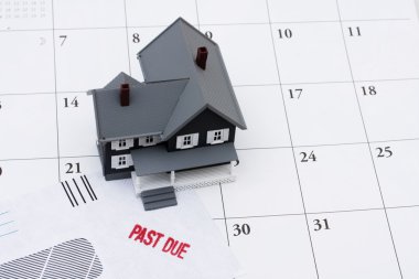 Behind on your mortgage payments clipart