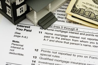 Deduct mortgage interest on taxes clipart