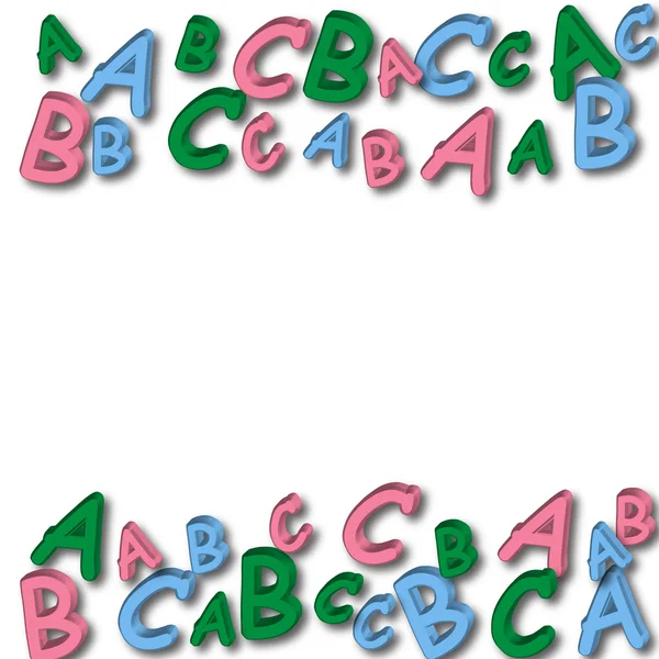 Alphabet Border — Stock Photo, Image