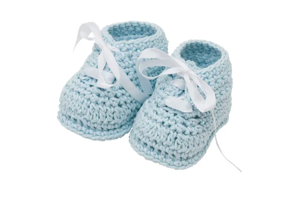 Azul bebé botines —  Fotos de Stock