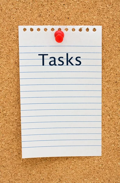 stock image Listing your tasks