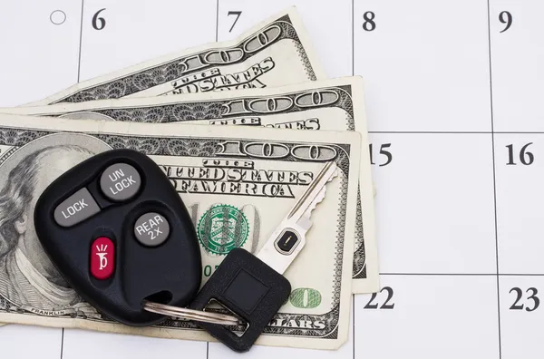 Auto betaling is verschuldigd — Stockfoto