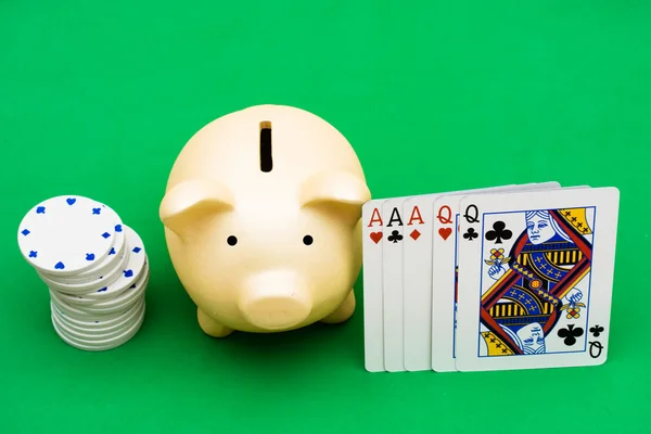 Giocare a poker — Foto Stock