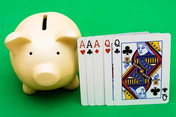 Hrát poker — Stock fotografie
