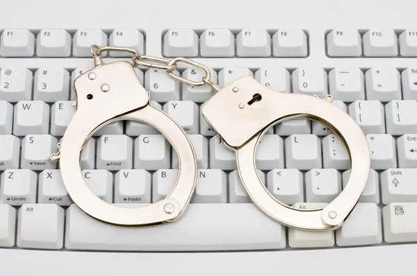 Комп'ютерної злочинності — стокове фото