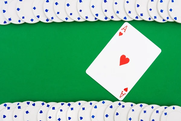 Poker Chip Border — Stock Photo, Image