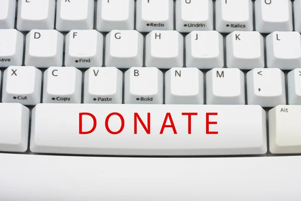 Donare soldi online — Foto Stock