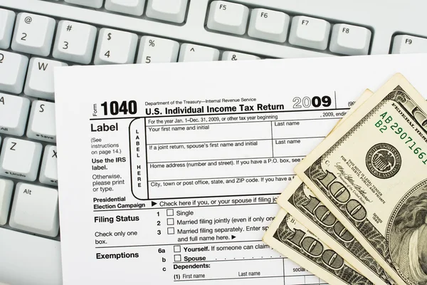 File your tax return online — Stock Photo, Image