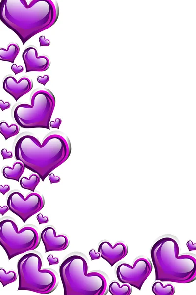 Фиолетовый фон сердца — стоковое фото