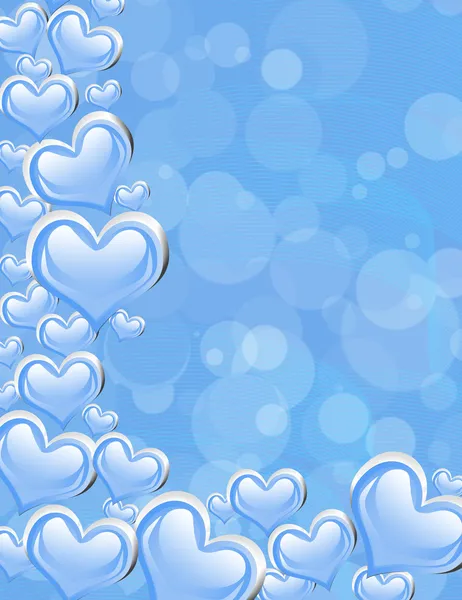 Blue Heart Background — Stock Photo, Image