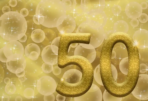 Aniversário de 50Th — Fotografia de Stock