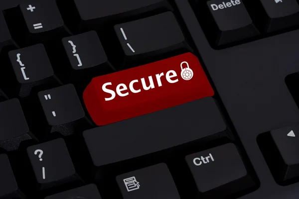 Secure on-line transactions — Stock Photo, Image