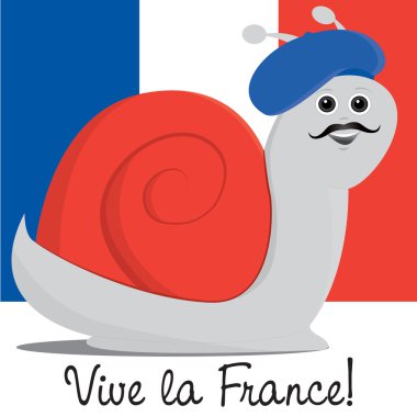 French Snail! clipart