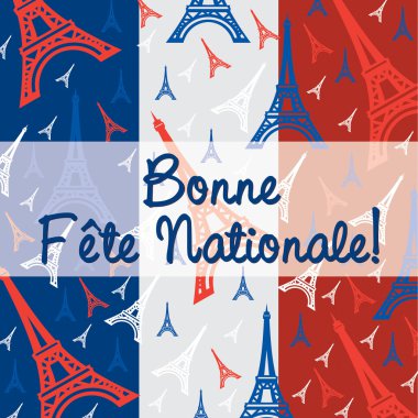 Bonne Fete Nationale! clipart