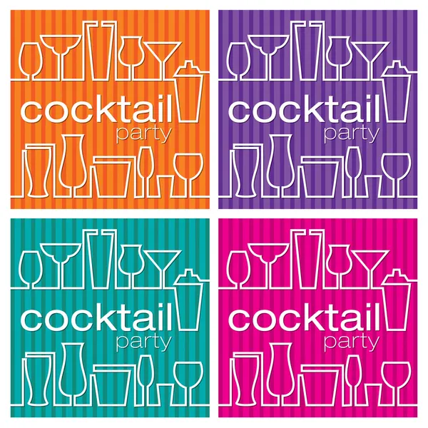 Cocktailparty! — Stockvector