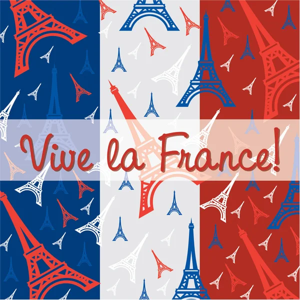 Vive la Frankrike! — Stock vektor