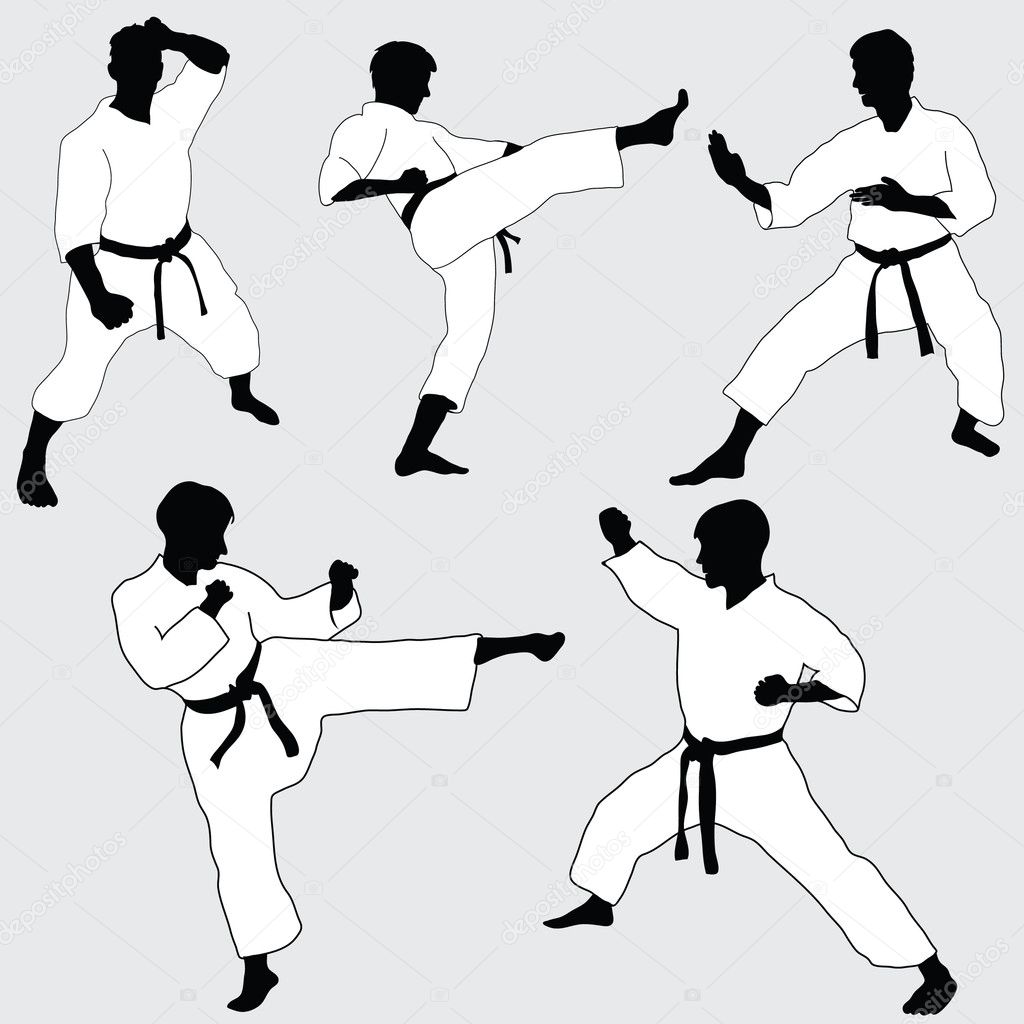 Girl Black Belt Karate Pose Stock Photo 1075807736 | Shutterstock