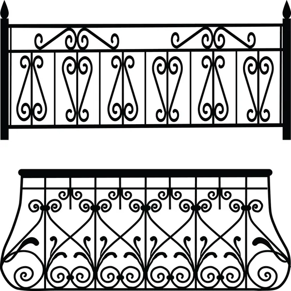 Балконные перила — стоковое фото