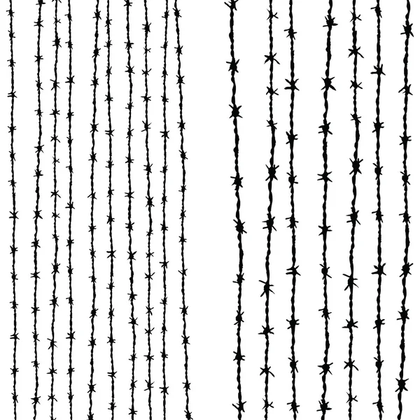 有刺鉄線の垂直 — ストック写真