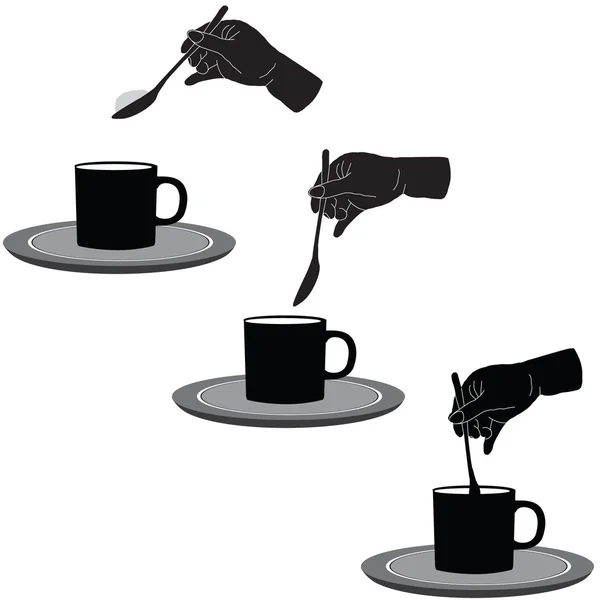 Coffee and sugar — Stock Photo, Image