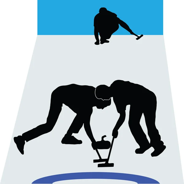 Sport w Curlingu — Zdjęcie stockowe