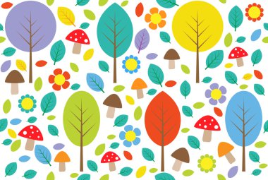 Forest seamless background clipart