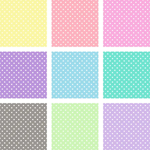 Pastel polka dots — Stock Vector