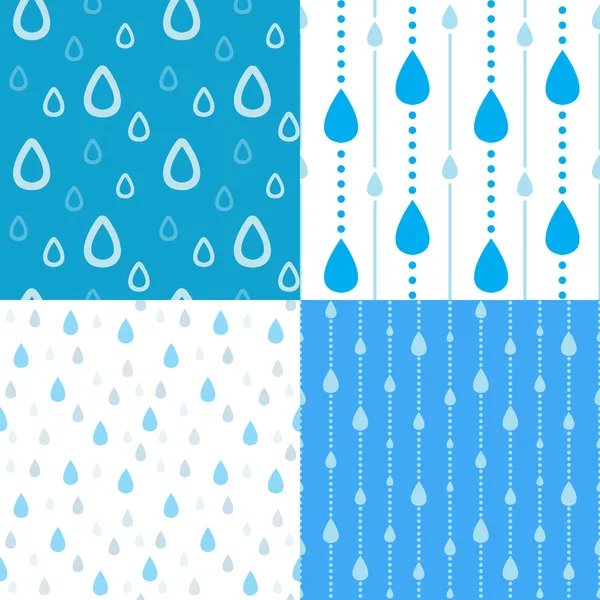 Arrière-plans de gouttes de pluie — Image vectorielle