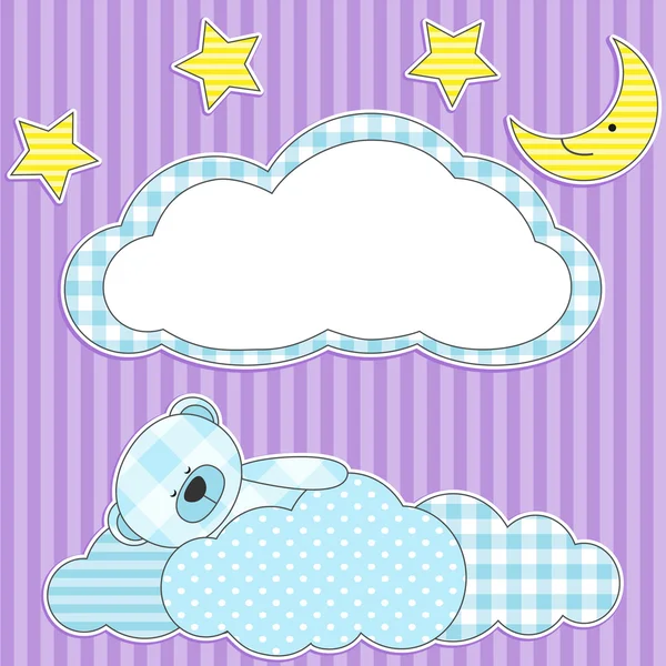 Ours bleu endormi . — Image vectorielle