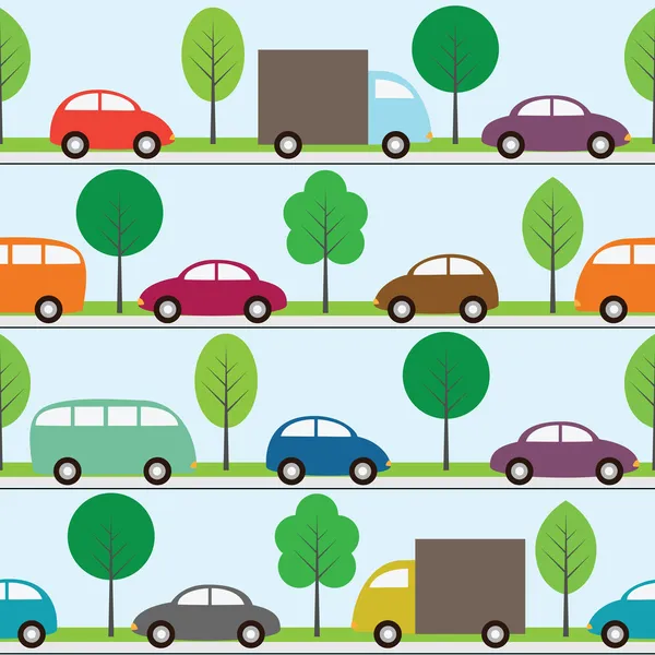 Cars background — Stock Vector