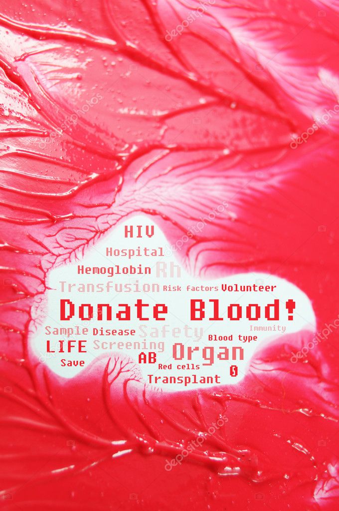 Donate blood concept