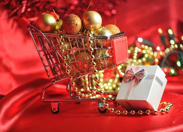 Χριστουγεννιάτικα ψώνια — Φωτογραφία Αρχείου